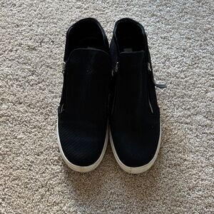 Steve Madden Black Zip-Up Sneakers